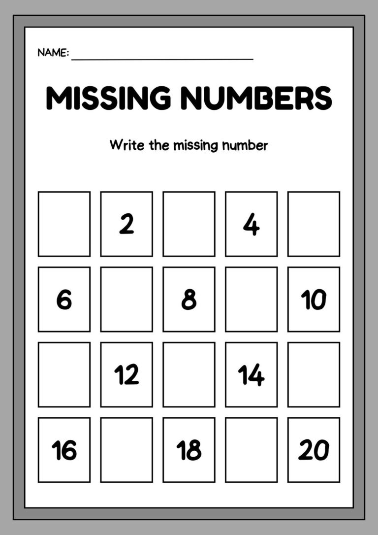 Free Editable Kindergarten Worksheets Canva