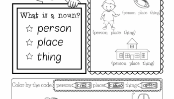 Free Kindergarten English Worksheet