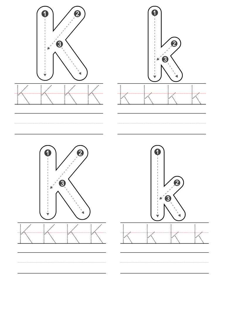 letter k worksheets