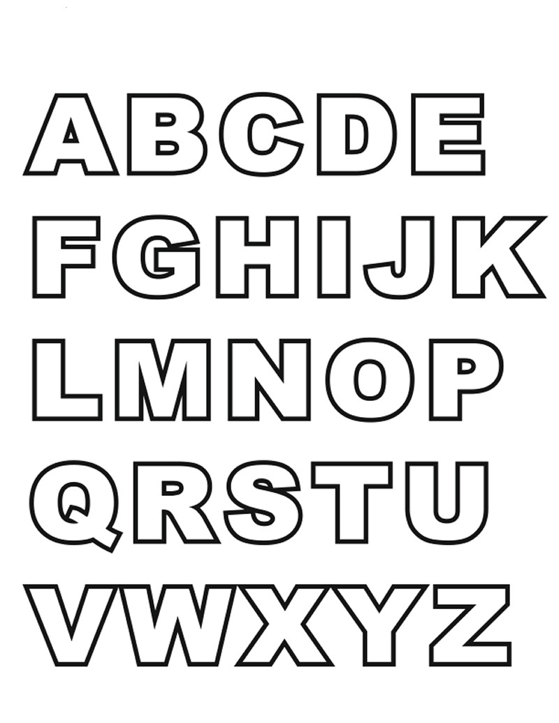 abc coloring pages