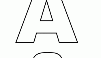 Free Printable Alphabet Letter A Coloring Page