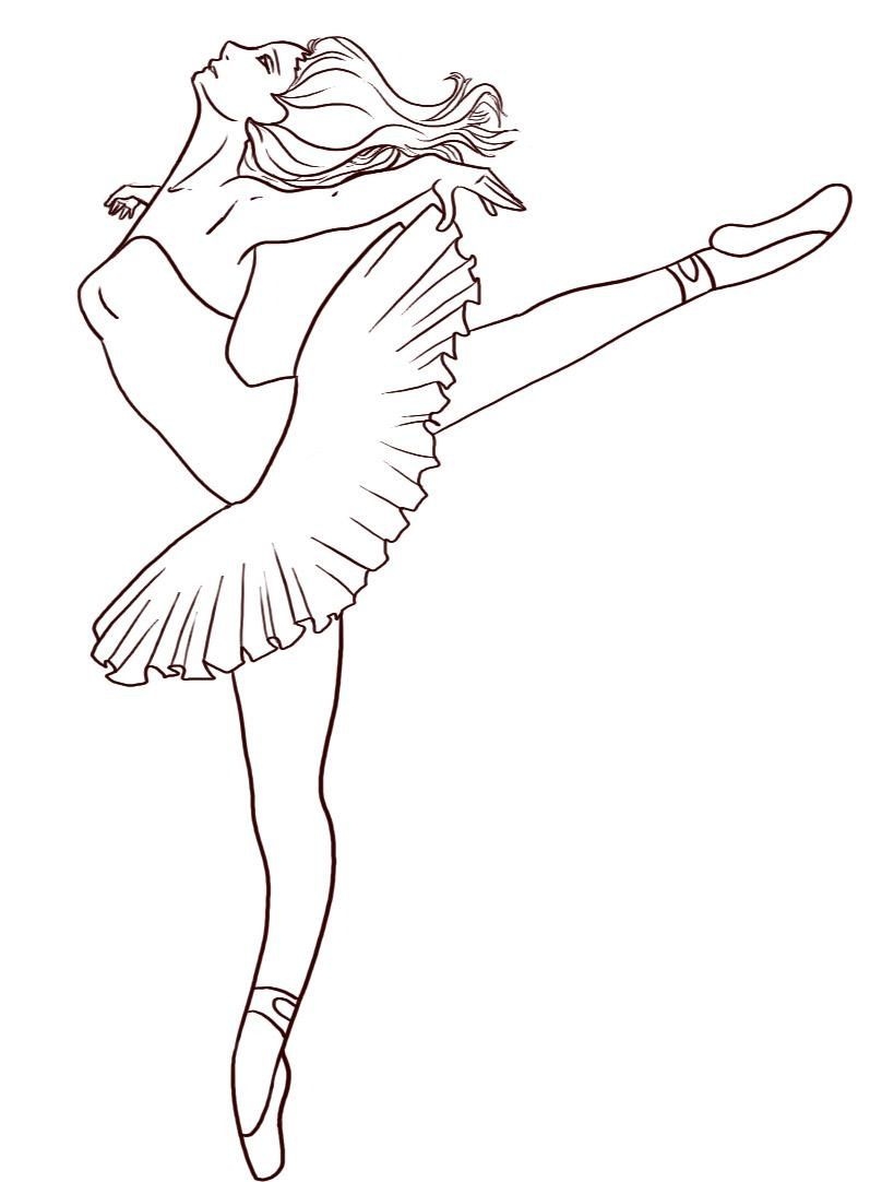 ballet dance coloring pages