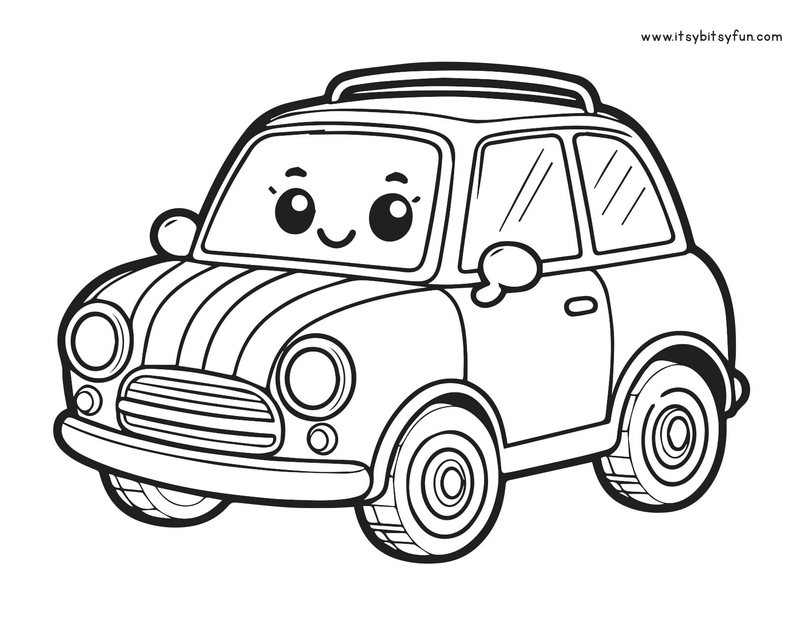 car coloring page