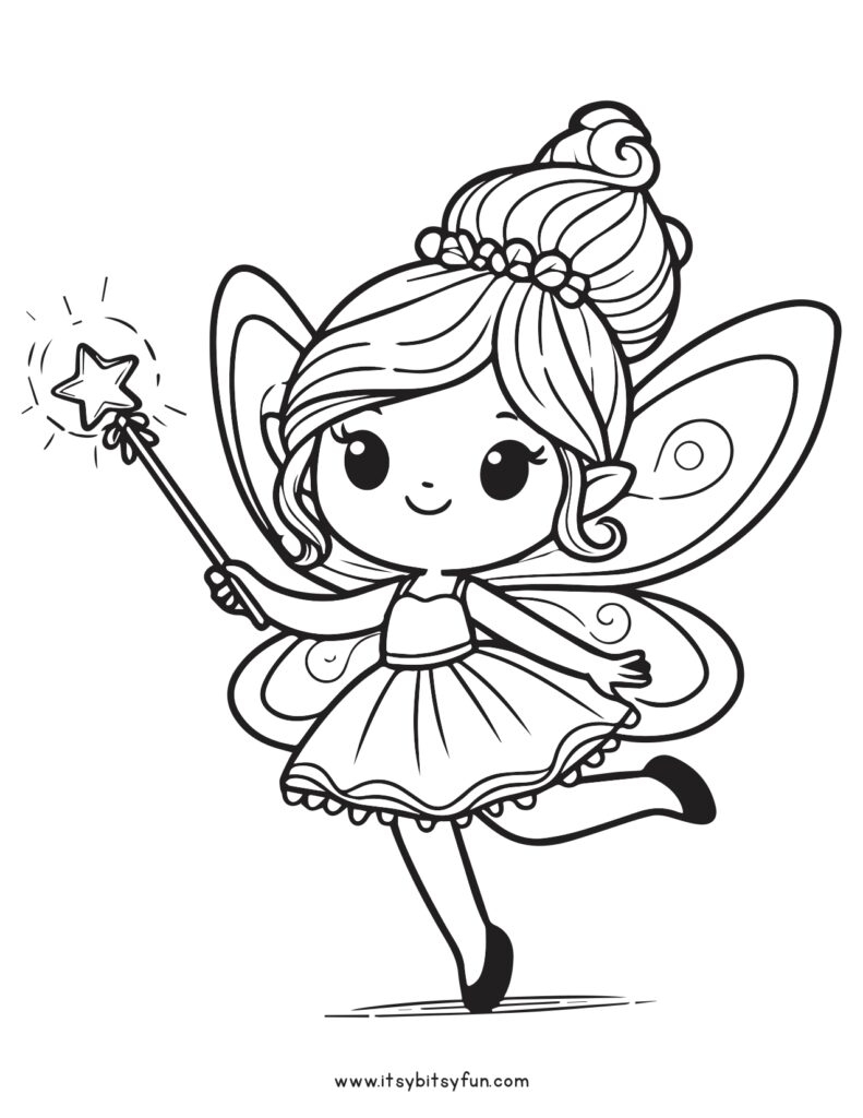 fairy coloring pages