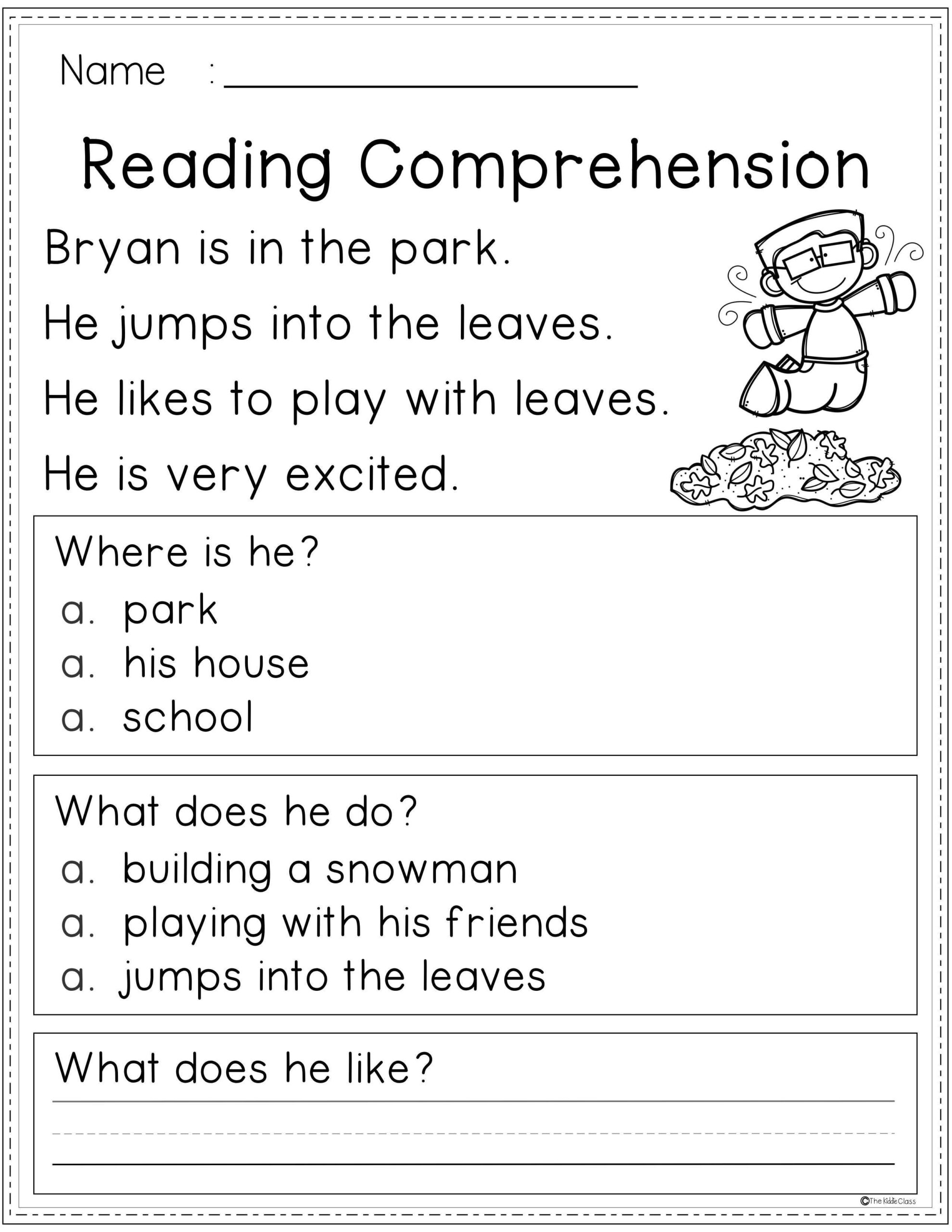 1st grade reading worksheets