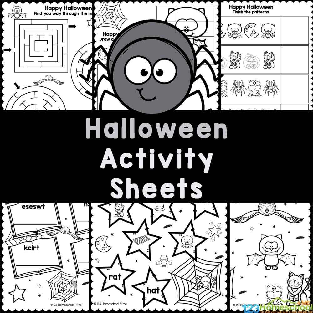 halloween activity worksheets