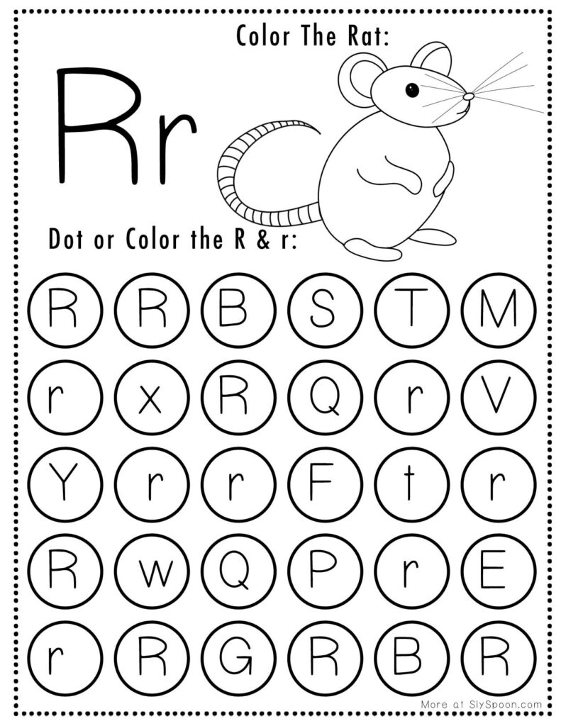 letter r worksheets