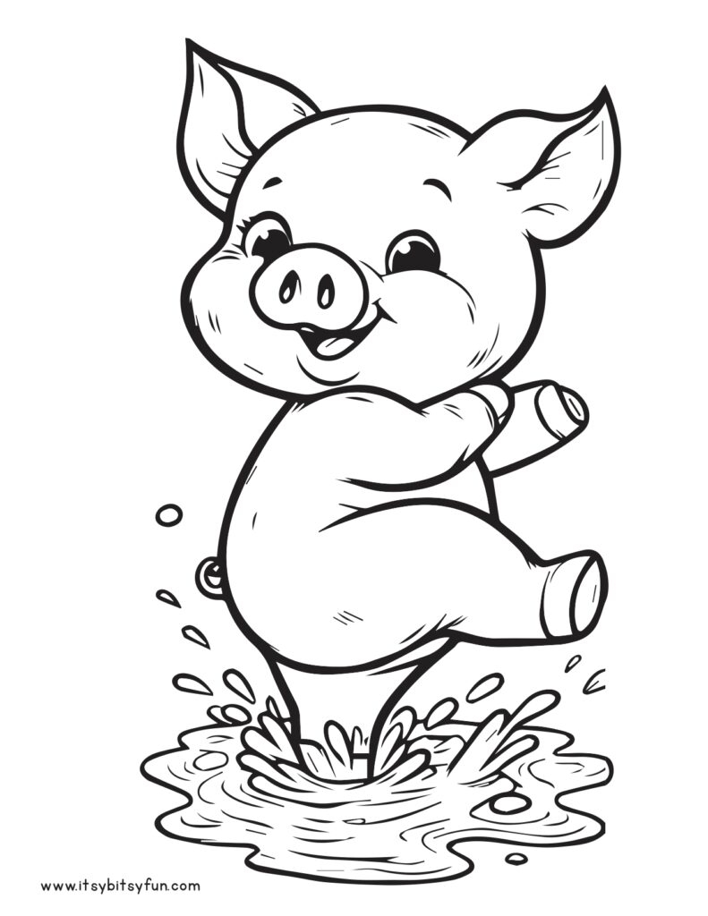 Free Printable Pig Coloring Pages For Kids Itsy Bitsy Fun Free Printable Pig Coloring Pages For Kids Itsy Bitsy Fun