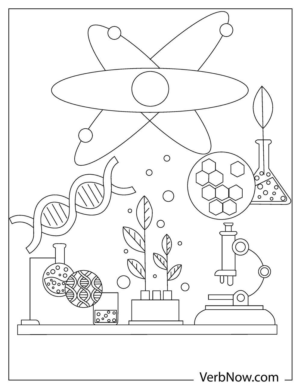 Free SCIENCE Coloring Pages For Download Printable PDF 