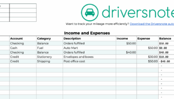 Free Small Business Spreadsheet For Income And Expenses