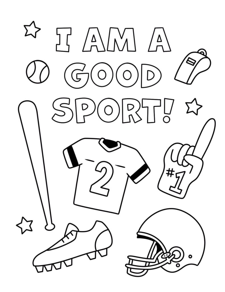 sports coloring pages