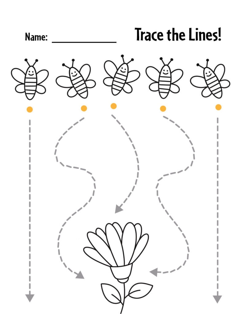 tracing lines worksheets