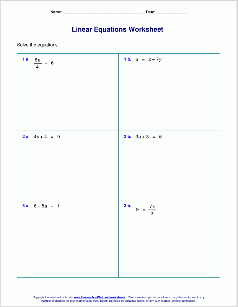 two step equations worksheet pdf