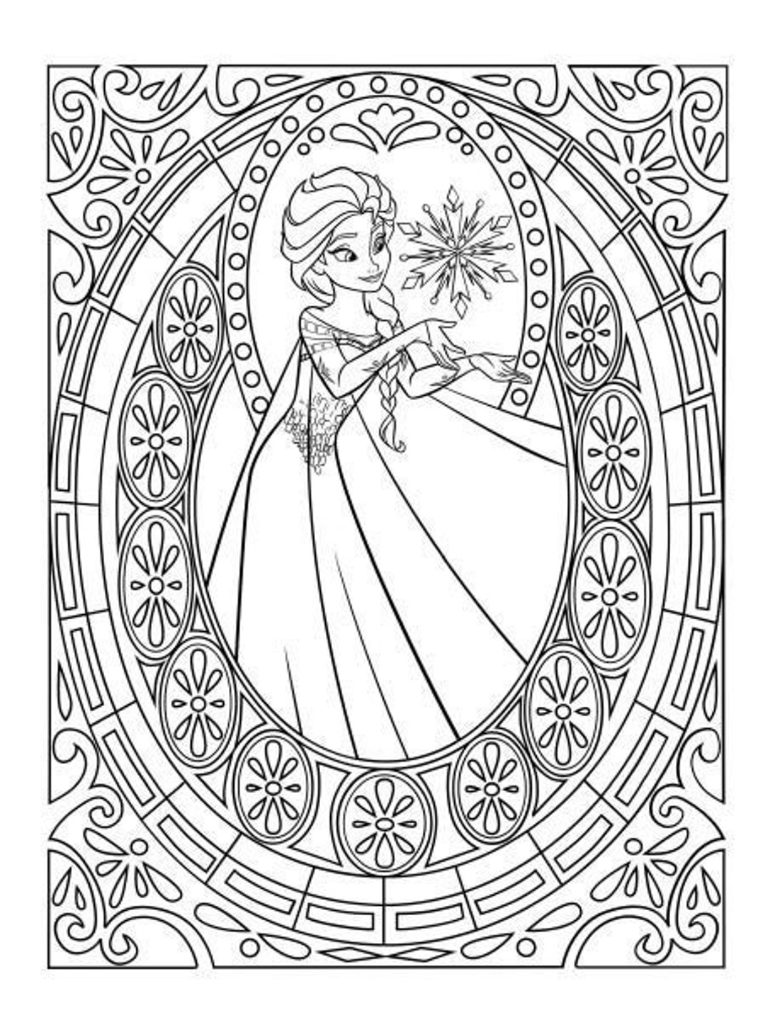 Frozen 20 Colouring In Pages Ready To Download Etsy