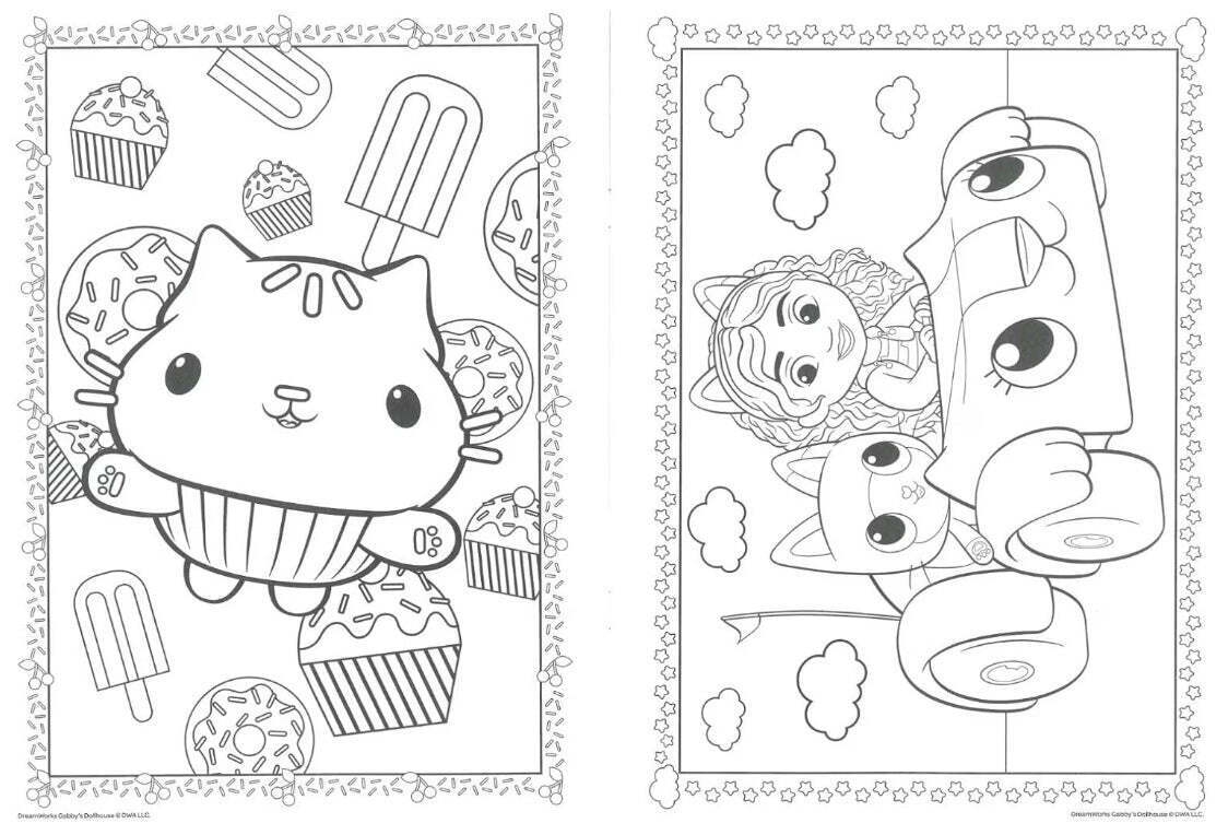 Gabby s Dollhouse Colouring Book EBay