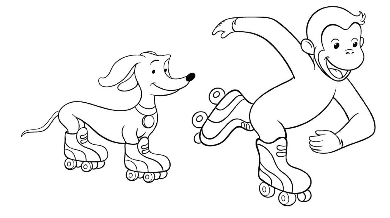 George And Hundley Coloring Page Kids PBS KIDS For Parents