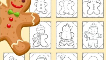 Gingerbread Man Coloring Pages PDF Free Your Therapy Source