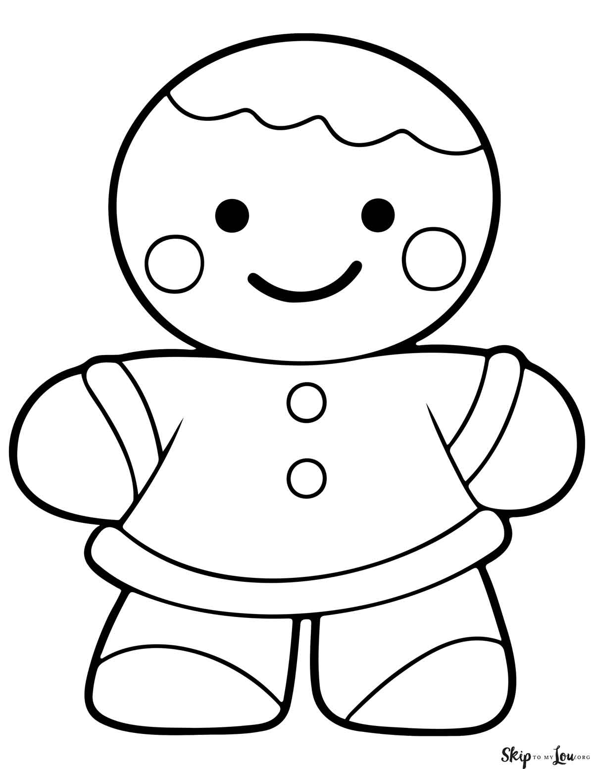 Gingerbread Man Coloring Pages Skip To My Lou
