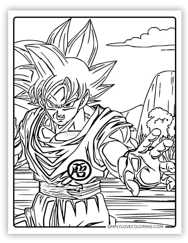 goku coloring pages