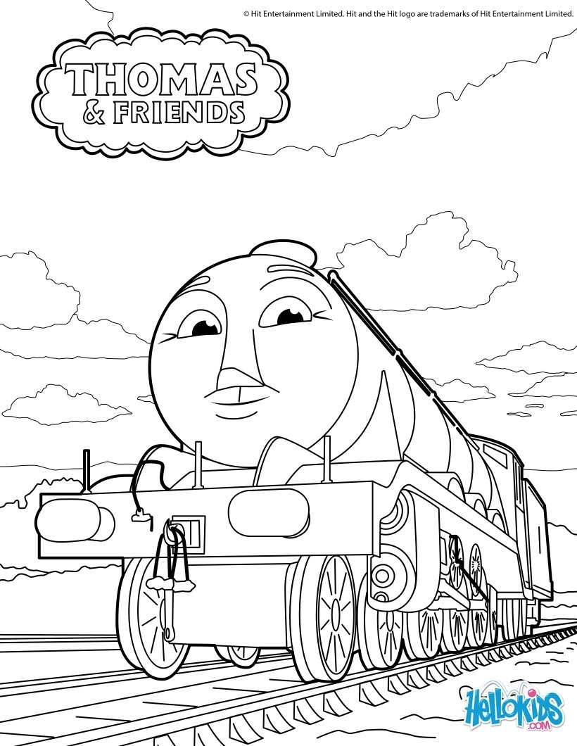 thomas the train coloring pages