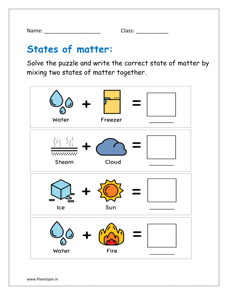 Grade 1 Science Worksheets Planetspin in