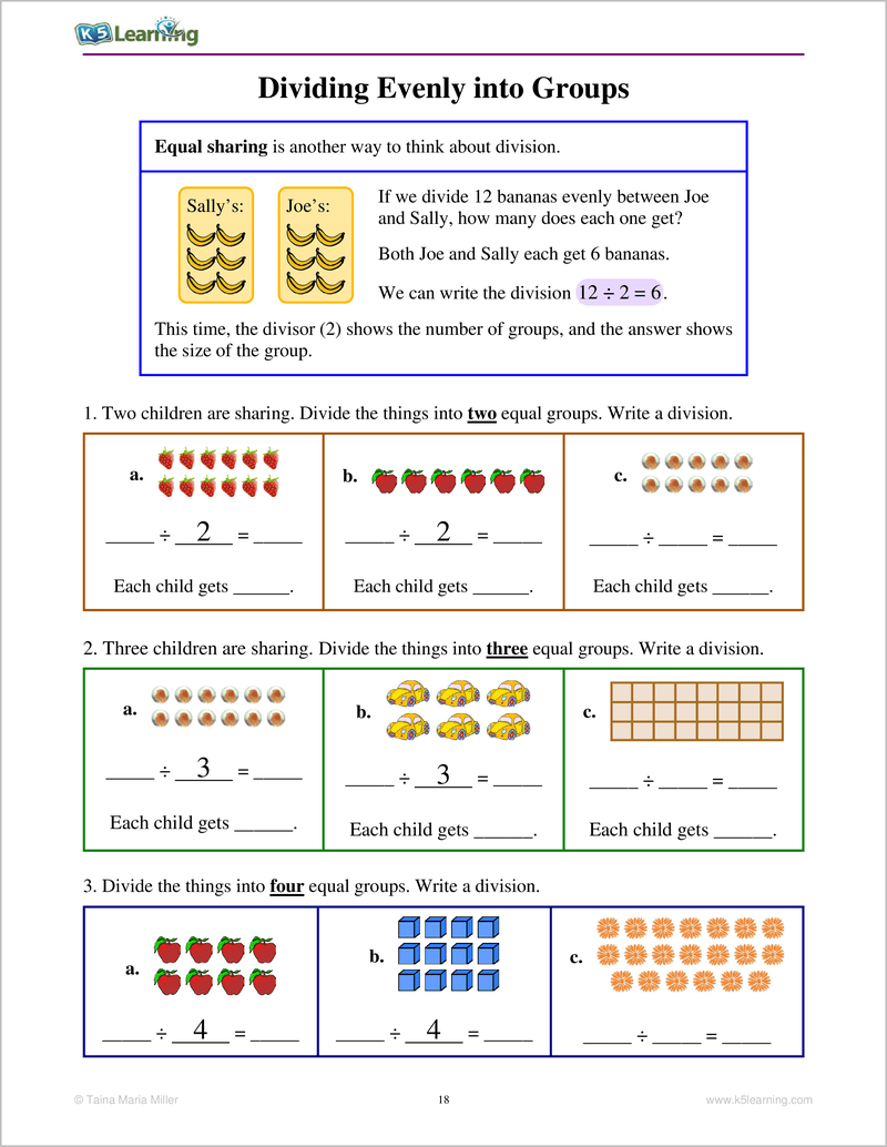 Grade 3 Division Workbook K5 Bookstore