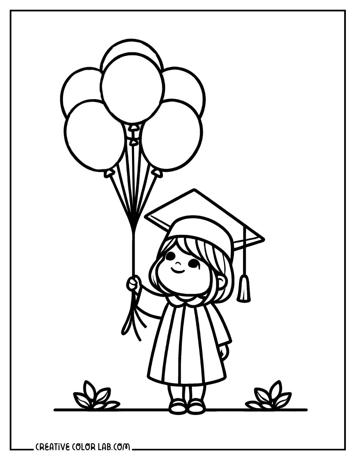 grad coloring pages