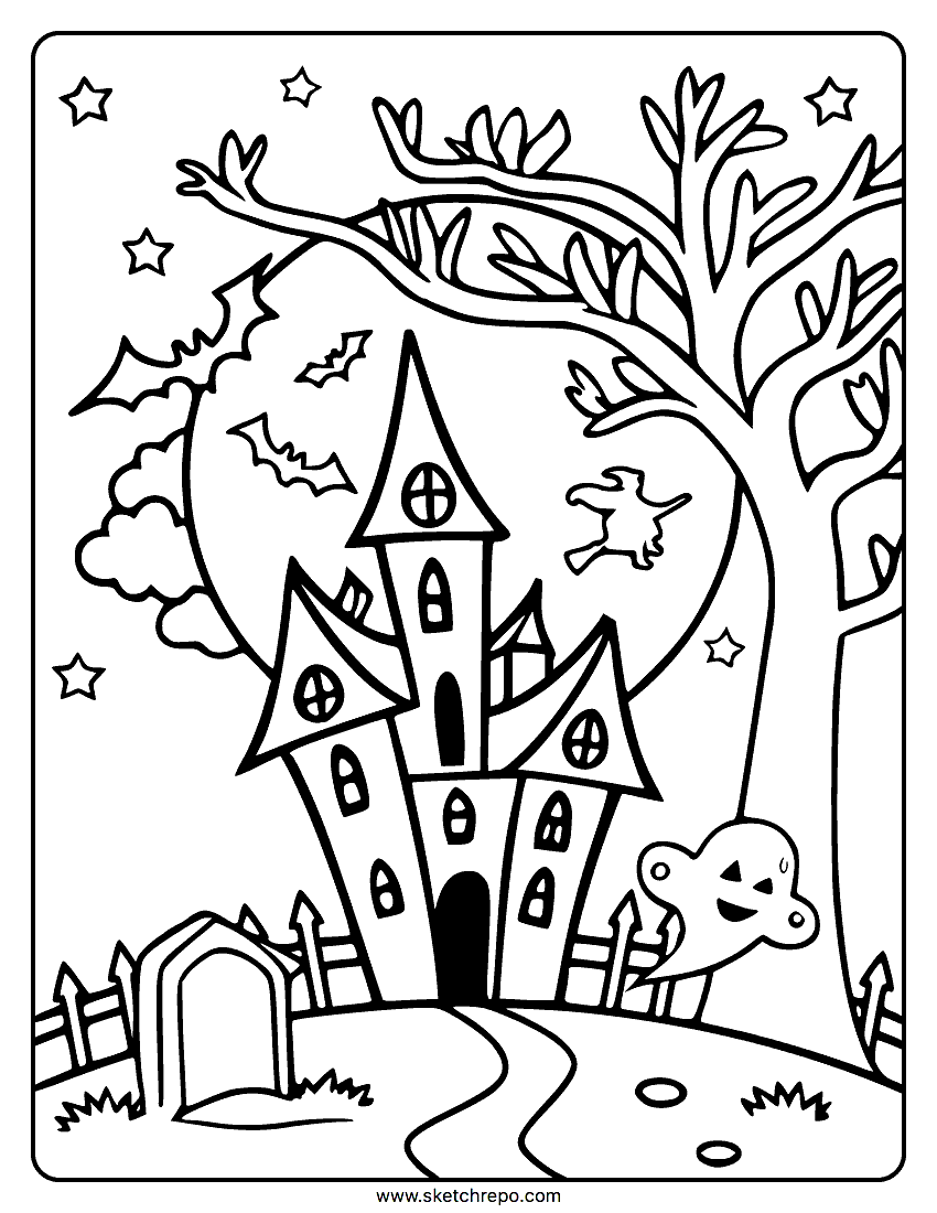 halloween coloring page