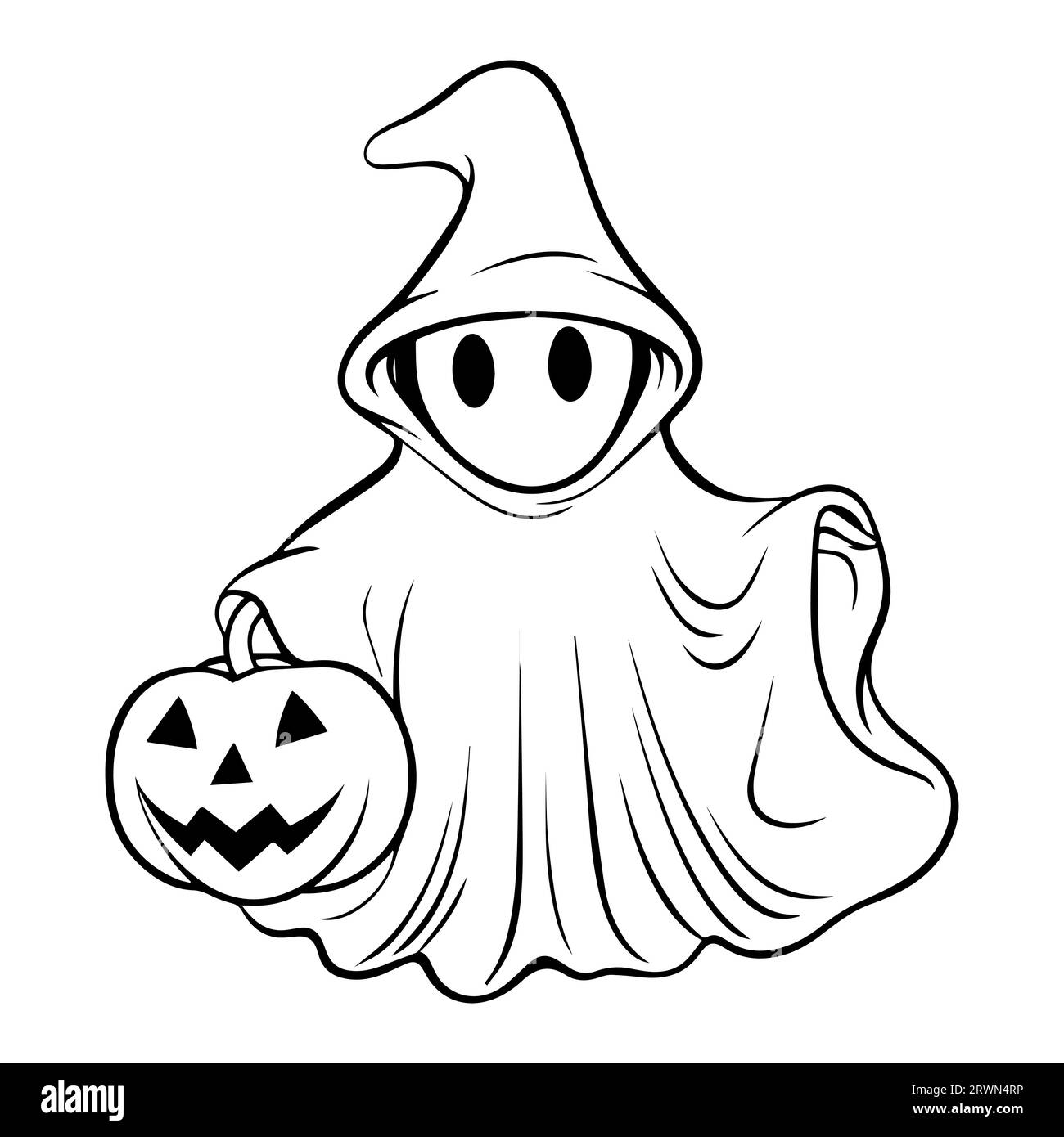 coloring page ghost