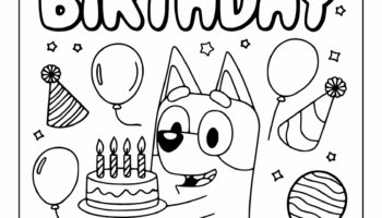 Happy Birthday Coloring Pages 25 Free Printable PDF 