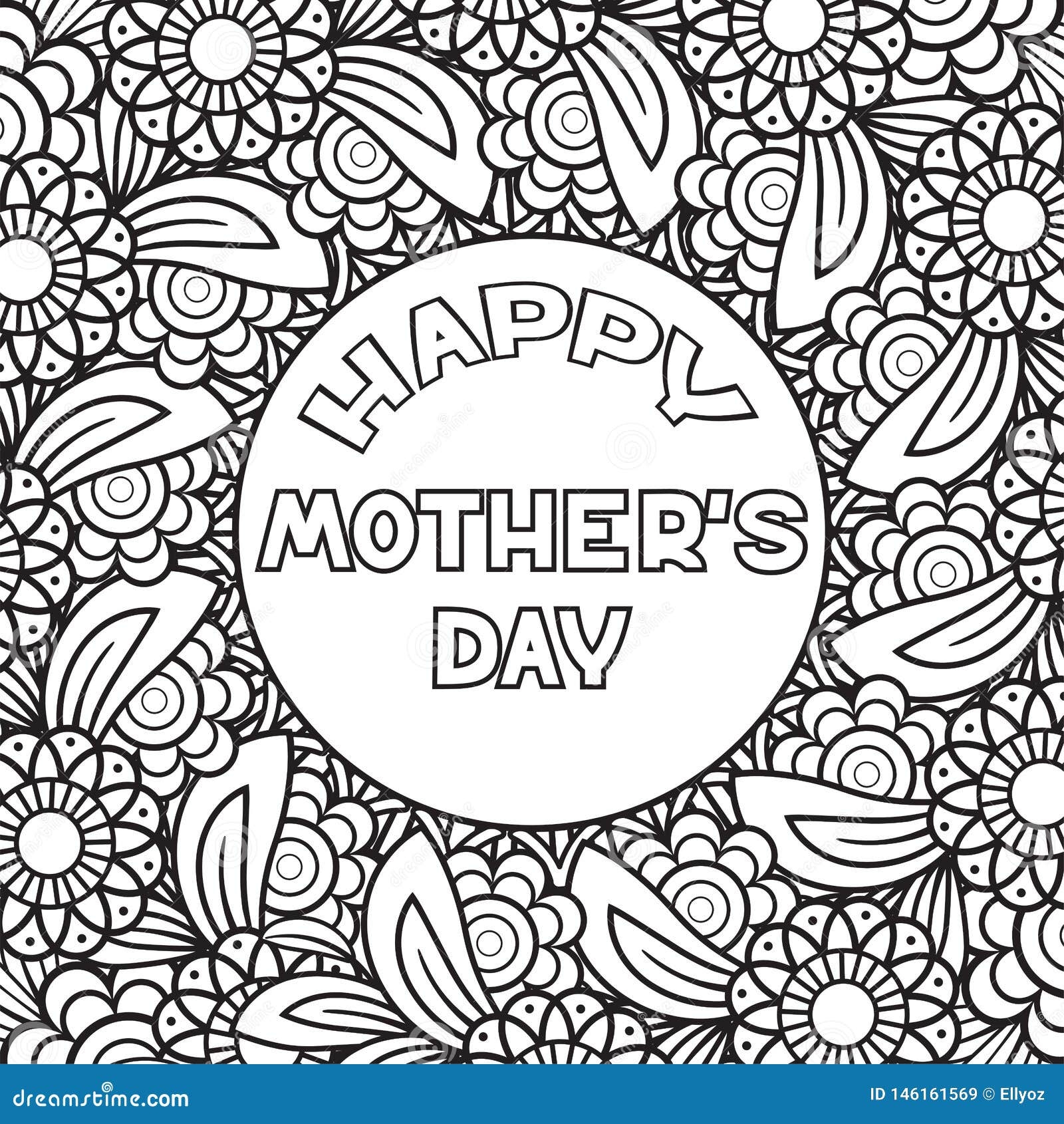 Happy Mother s Day Coloring Stock Illustrations 104 Happy Mother s Day Coloring Stock Illustrations Vectors Clipart Dreamstime