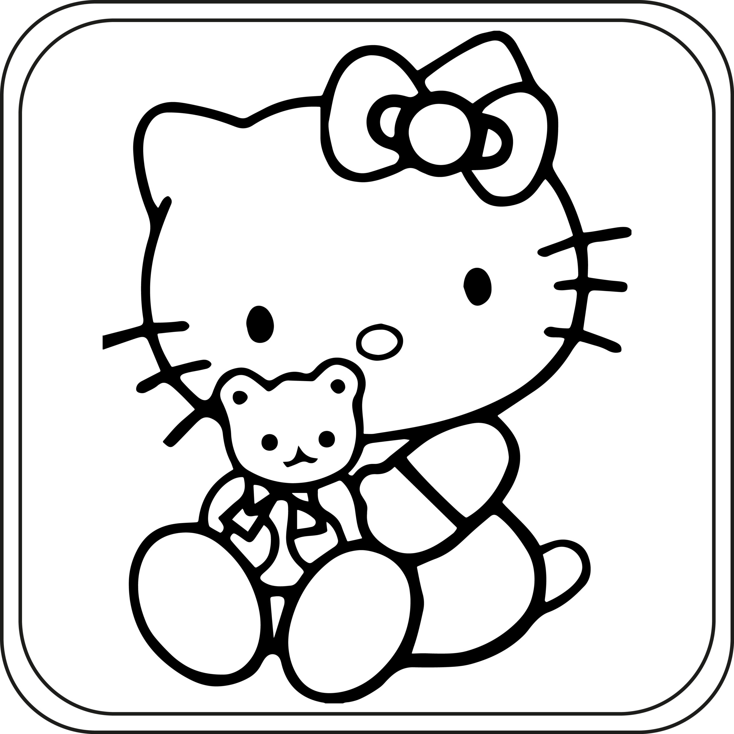kitty coloring pages