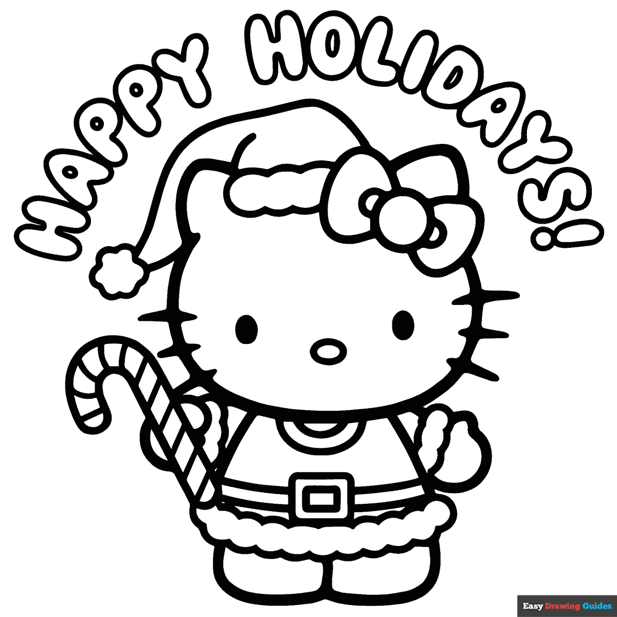hello kitty coloring pages print