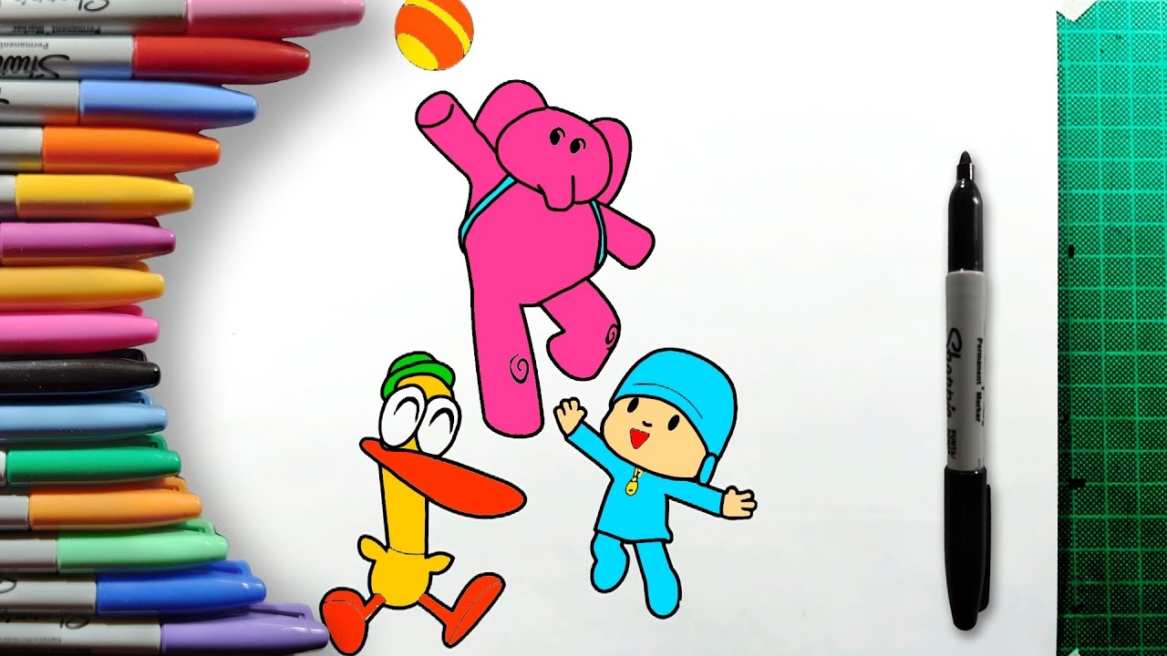 abc mouse pocoyo airplane coloring pages