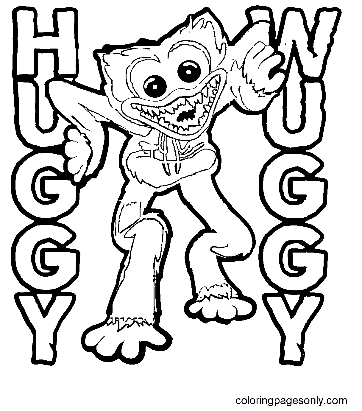 Huggy Wuggy Coloring Pages Artsy Pretty Colors Huggy Wuggy Coloring Pages Artsy Pretty Colors
