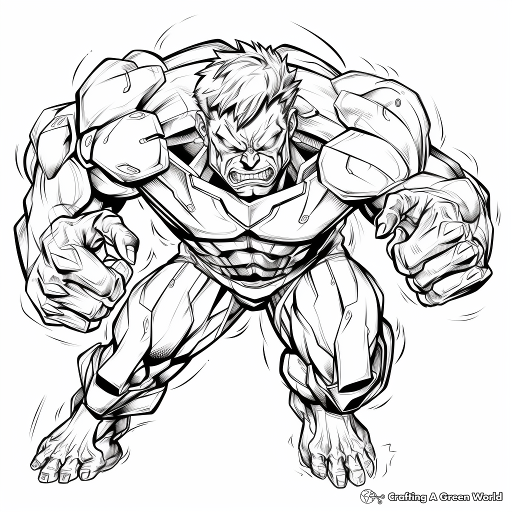 incredible hulk coloring pages