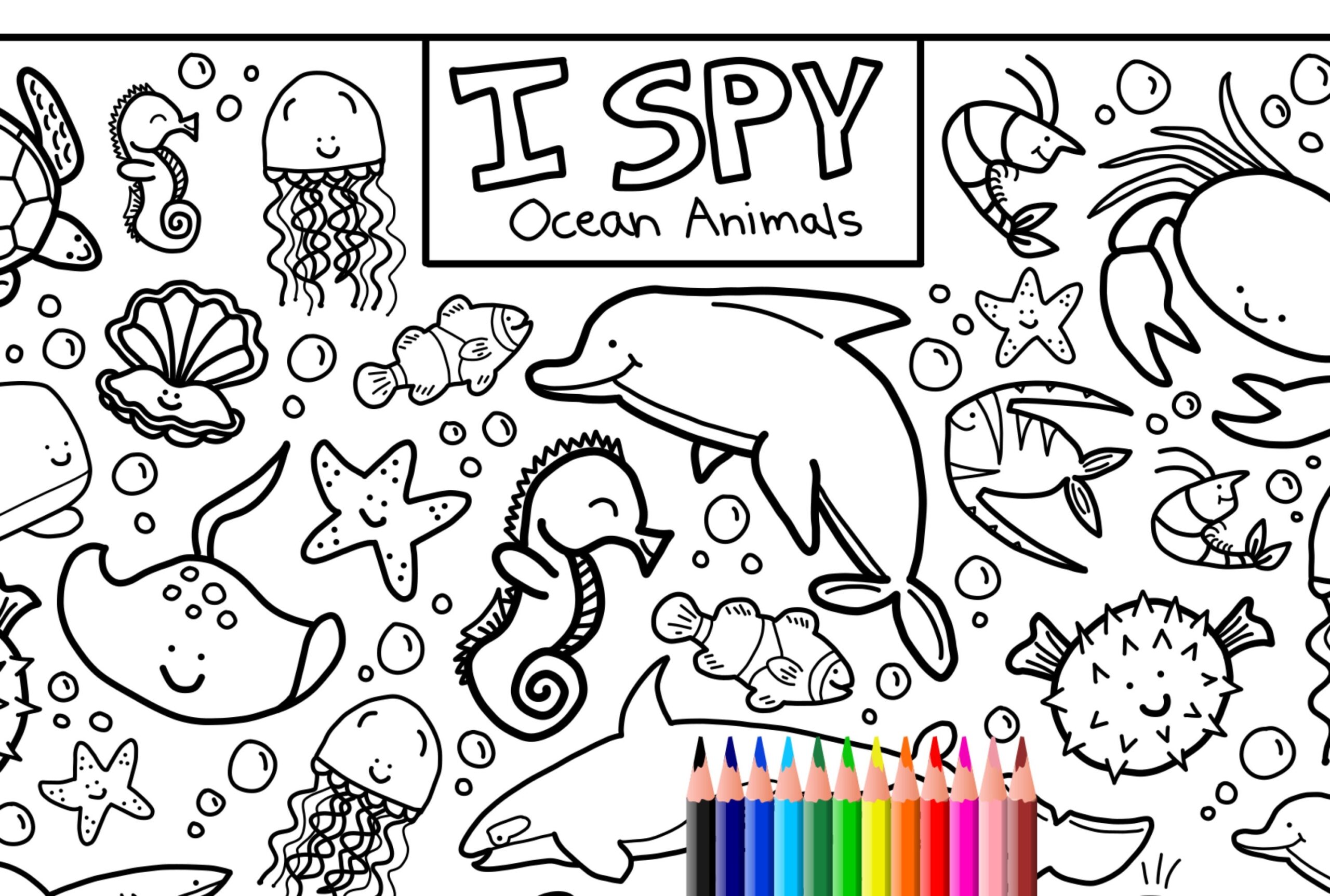 ocean animals coloring pages ocean animals coloring pages