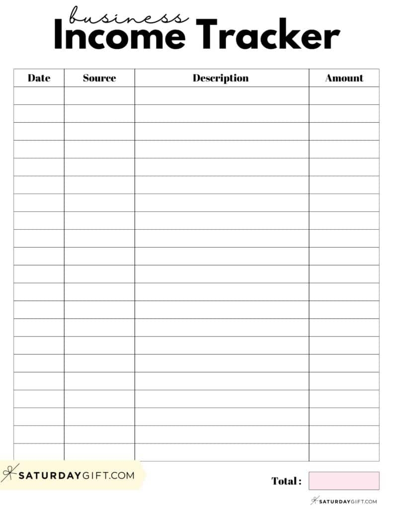 income expense worksheet