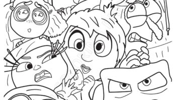 Inside Out 2 Coloring Book All New Characters Etsy