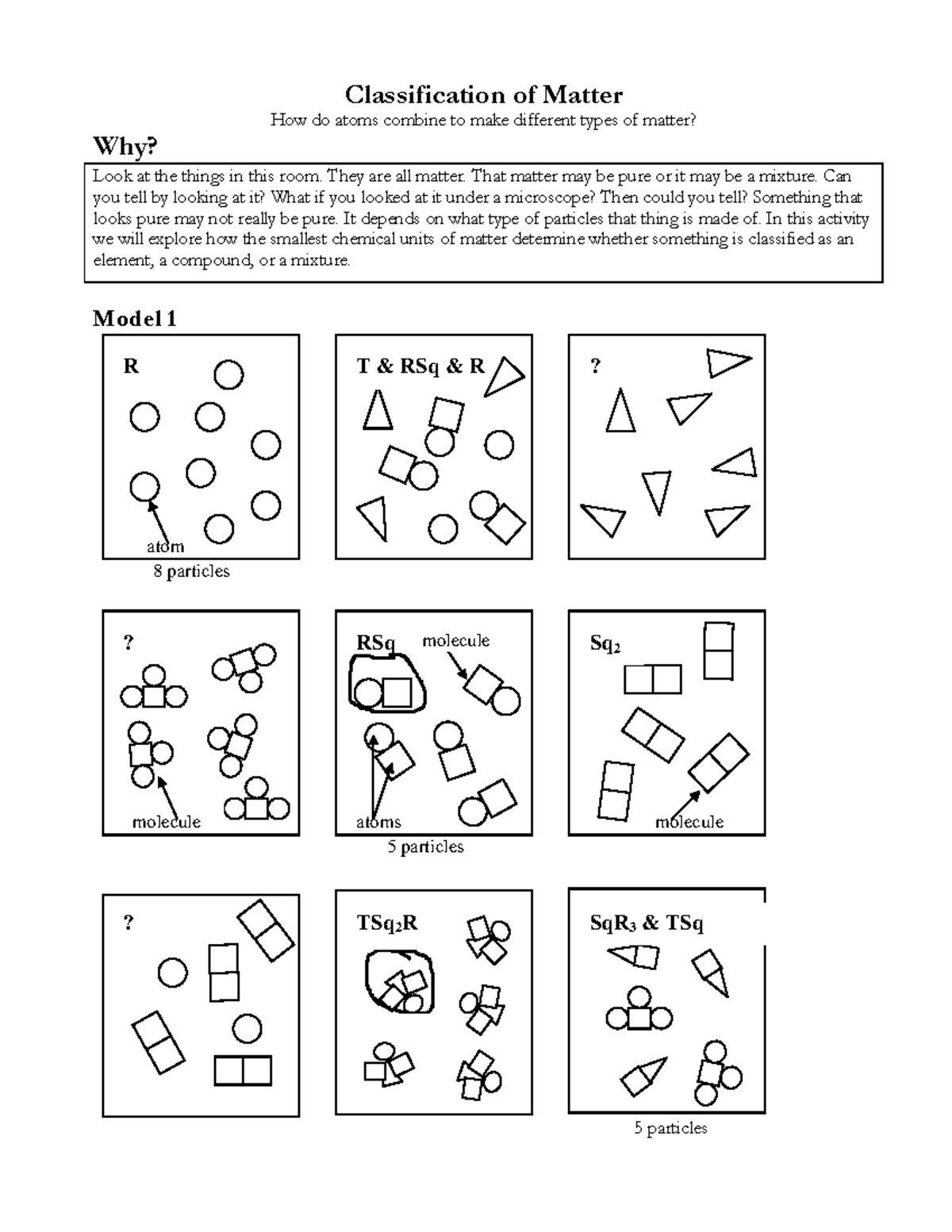 Kami Export Classification Of Matter Classification Of Matter How Do Atoms Combine To Make Studocu