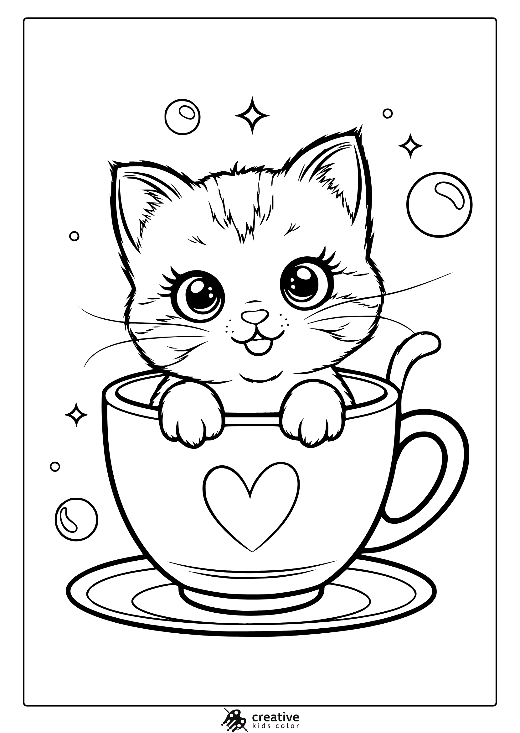 cute cat coloring pages