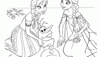 Kids Under 7 Frozen Coloring Pages