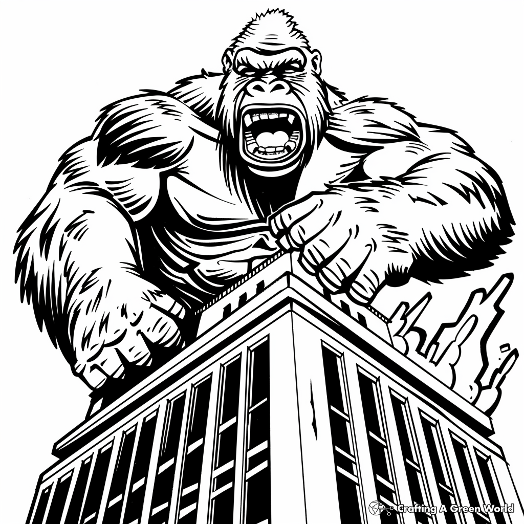 king kong coloring pages king kong coloring pages
