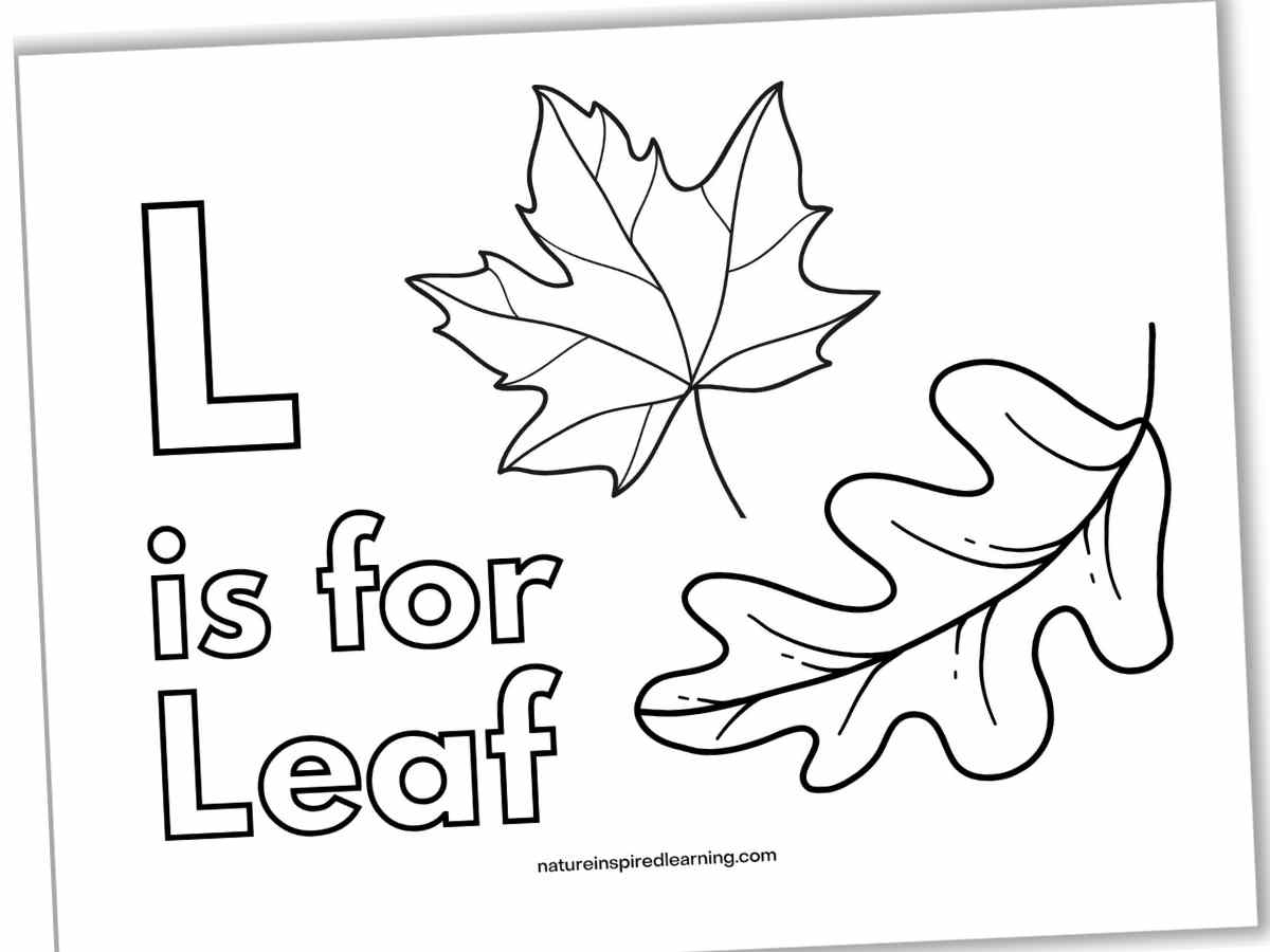 Leaf Coloring Pages Nature Inspired Learning Leaf Coloring Pages Nature Inspired Learning
