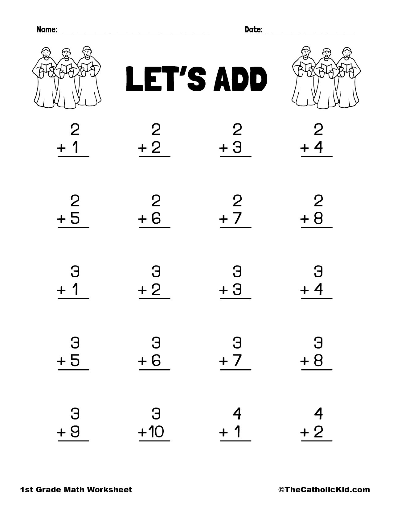 adding math worksheets