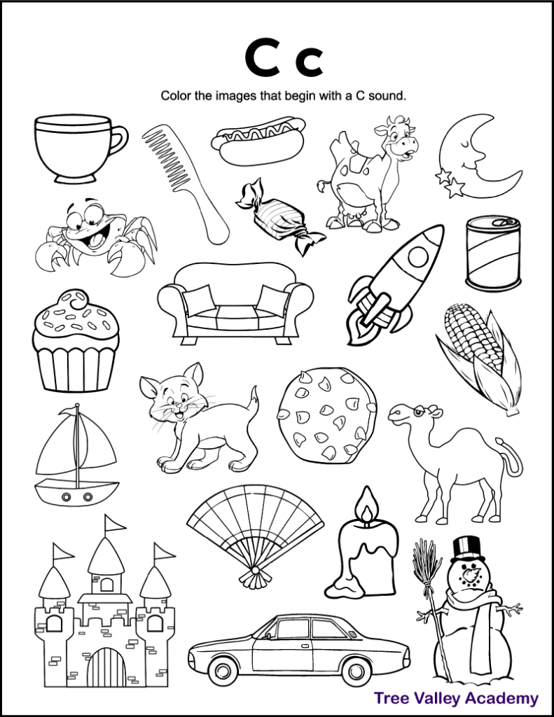 letter c worksheets
