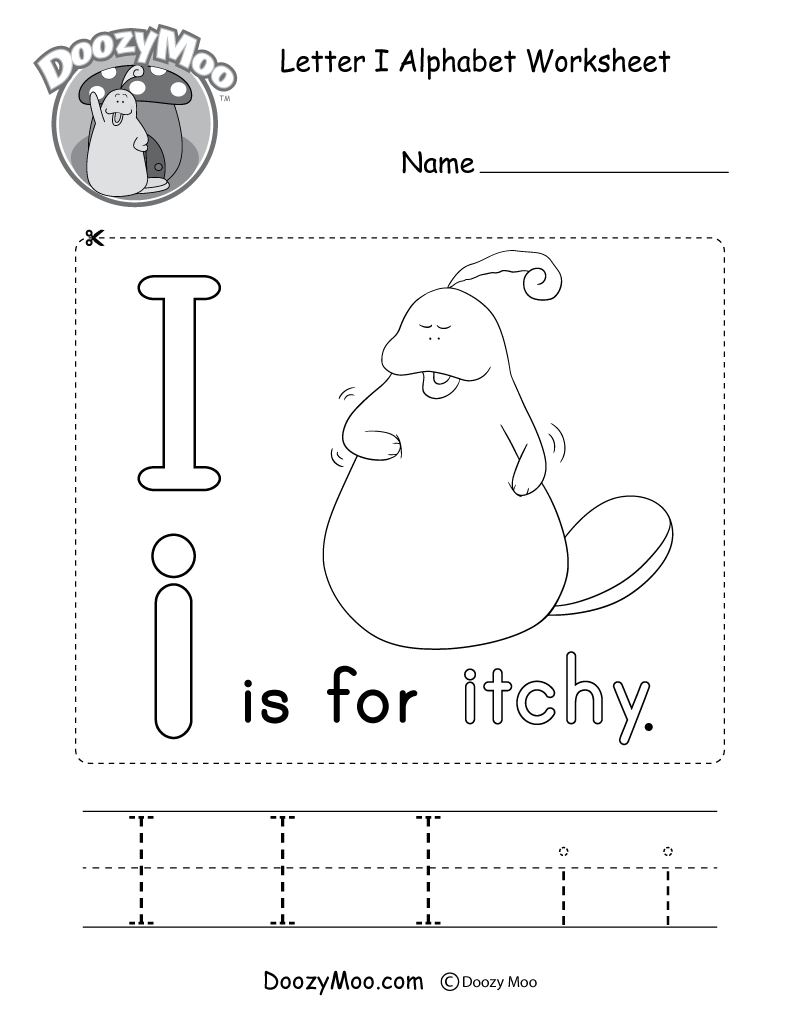 letter i worksheet