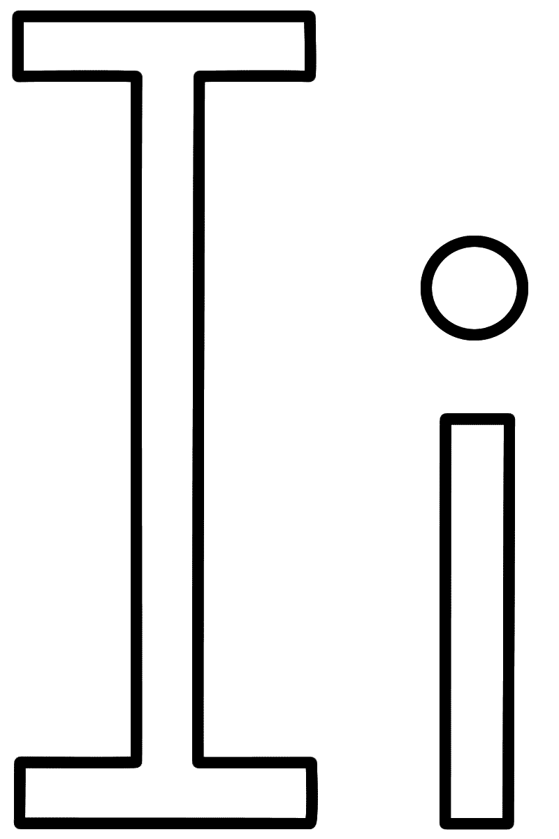 Letter I Coloring Page Alphabet  Letter I Coloring Page Alphabet