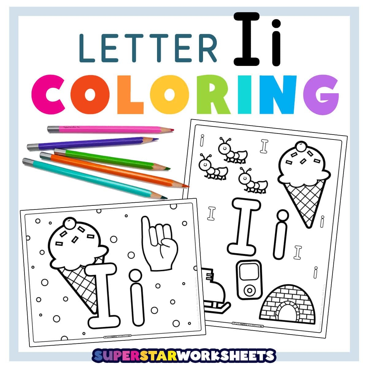 letter i coloring pages letter i coloring pages