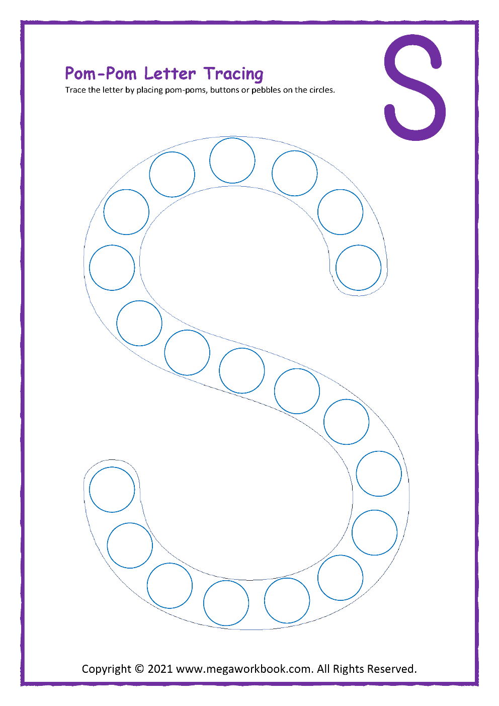 letter s preschool worksheets